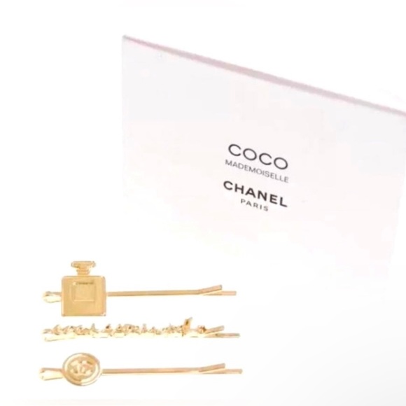 CHANEL COCO Hairpin / Hair Accessory Coco Mademoiselle Limited Edition Gold NIP - Picture 12 of 12